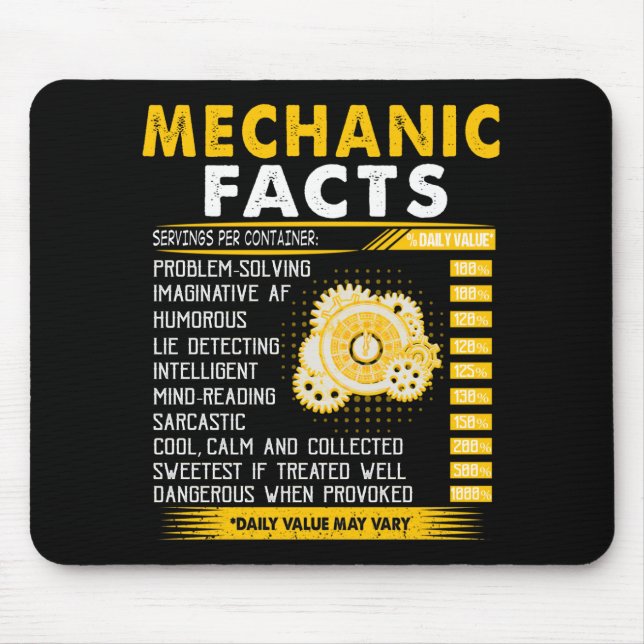 Mechanic Lovers | Mechanic's Wife Definition Mouse Mat (Front)