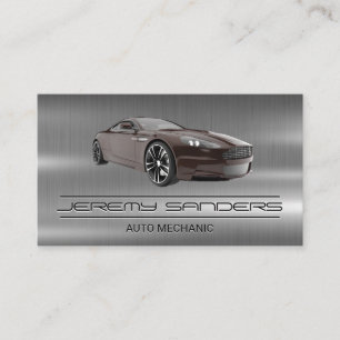 Mechanic   Metal   Auto Car Services Business Card