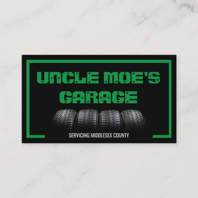 MECHANIC MOTORCYCLE  BUSINESS CARD (Front)