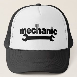 Mechanic Nuts and Bolts Text Trucker Hat