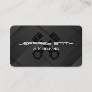 Mechanic    Pistons   Auto Technician Business Card