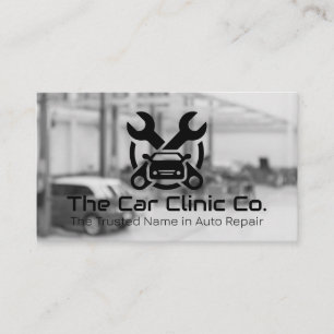 Mechanic Repair Logo   Garage Shop Business Card