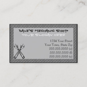 Mechanic Shop Business Cards