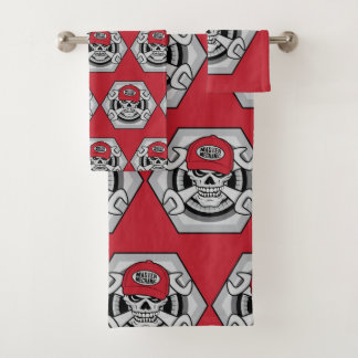 Mechanic Skull Bath Towel Set