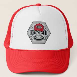 Mechanic Skull Trucker Hat