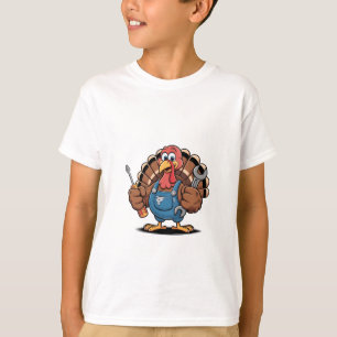 Mechanic Squad Turkey Thanksgiving Gobbler  T-Shirt