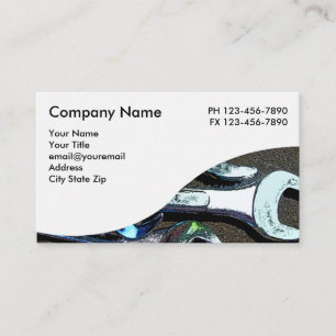 Mechanic Themed Business Cards