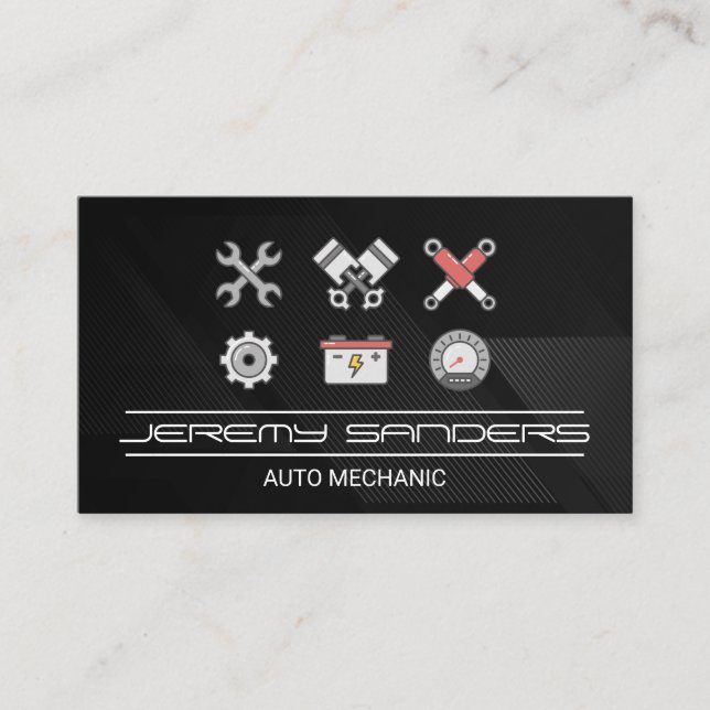 Mechanic Tools | Car Repair Parts Business Card (Front)