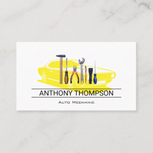 Mechanic Tools   Muscle Car  Business Card