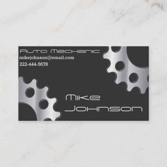 Mechanic & Trades Business Cards (Front)