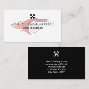 Mechanic   Turbo Icon   Pistons Business Card
