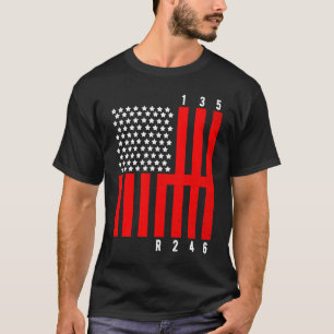 Mechanic US Flag Tuning Car Repairing Mechanic Car T-Shirt