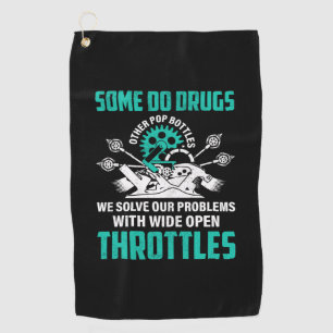 Mechanic We Solve Our Problems Golf Towel