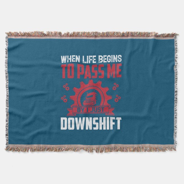 Mechanic When Life Begins To Pass Me Throw Blanket (Front)