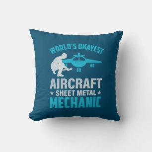 Mechanic World's Okayest Mechanic Cushion