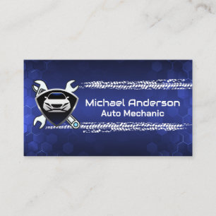 Mechanic Wrenches   Auto Services Business Card