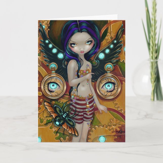 "Mechanical Angel III" Greeting Card (Front)