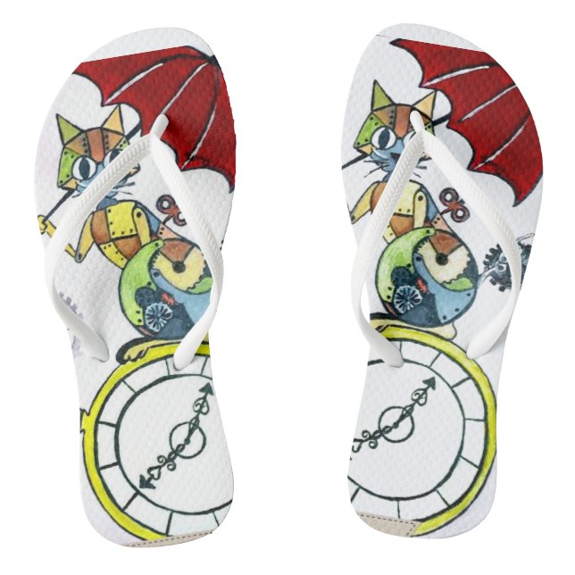 Mechanical Cat Flip Flops (Footbed)