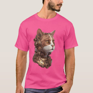 Mechanical Cat Steampunk Kitten Robot Feline Meow T-Shirt