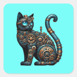 Mechanical Cat Sticker
