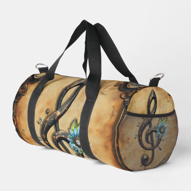 Mechanical  clef  duffle bag (Right Corner)