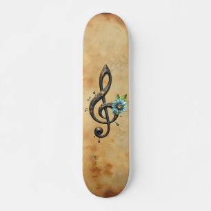 Mechanical clef skateboard