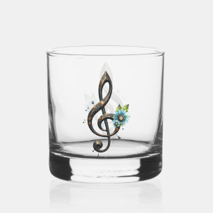 Mechanical clef whiskey glass