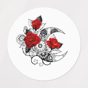 Mechanical Crescent with Red Roses