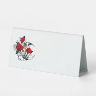 Mechanical Crescent with Red Roses
