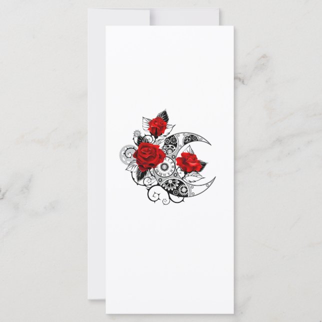 Mechanical Crescent with Red Roses (Front)