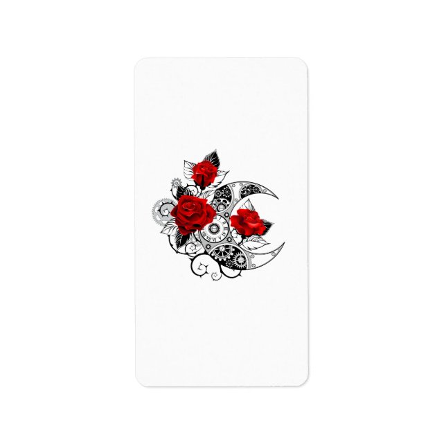 Mechanical Crescent with Red Roses Label (Front)