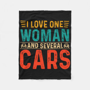Mechanical Dad I Love One Woman And Several Cars M Fleece Blanket