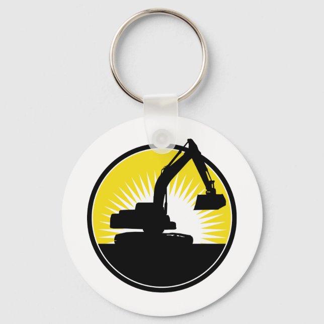 mechanical digger excavator key ring (Front)