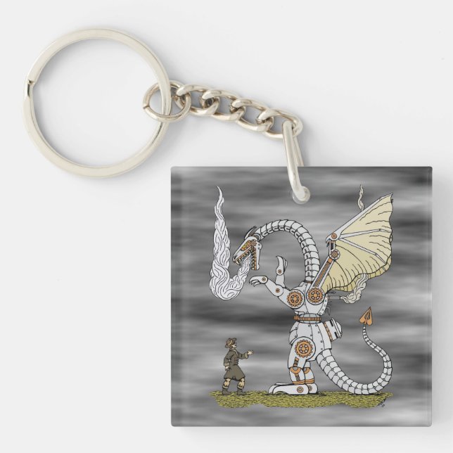 Mechanical Dragon Key Ring (Front)