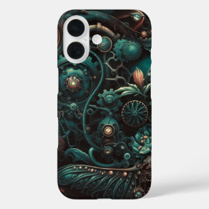 Mechanical Dreams Steampunk Elegance in Motion iPhone 16 Case