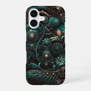 Mechanical Dreams Steampunk Elegance in Motion iPhone 16 Case