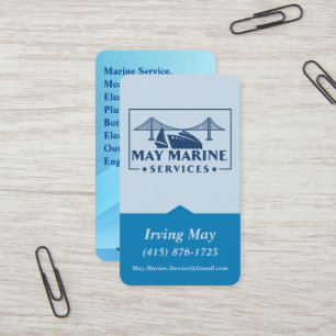 Mechanical, Electrical & Plumbing Logo QR Code URL Business Card