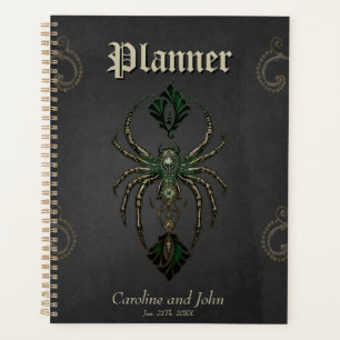 Mechanical elegance, the spider in the dark. planner