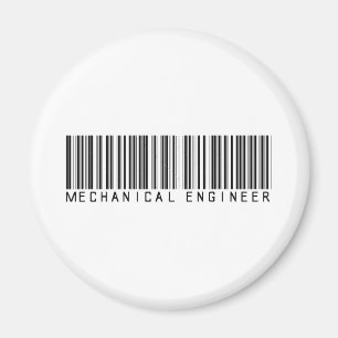 Mechanical Engineer Bar Code Magnet