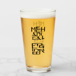 Mechanical Engineer Character Glass