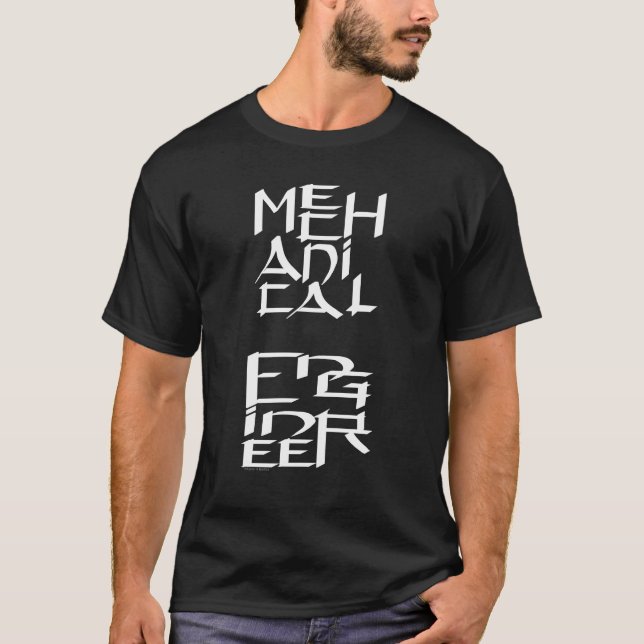 Mechanical Engineer Character T-Shirt (Front)