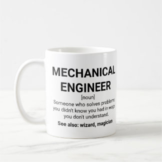 Mechanical Engineer Definition Noun Coffee Mug