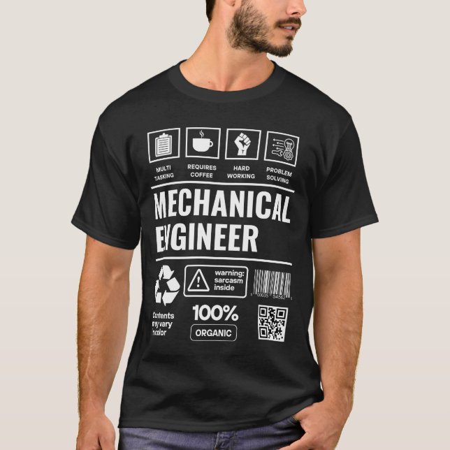 Mechanical Engineer Funny  T-Shirt (Front)