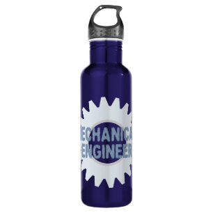 Mechanical Engineer Gear Blue Grey 710 Ml Water Bottle