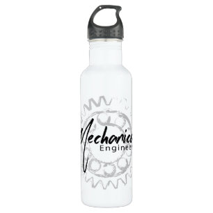 Mechanical Engineer Gear Sketch 710 Ml Water Bottle