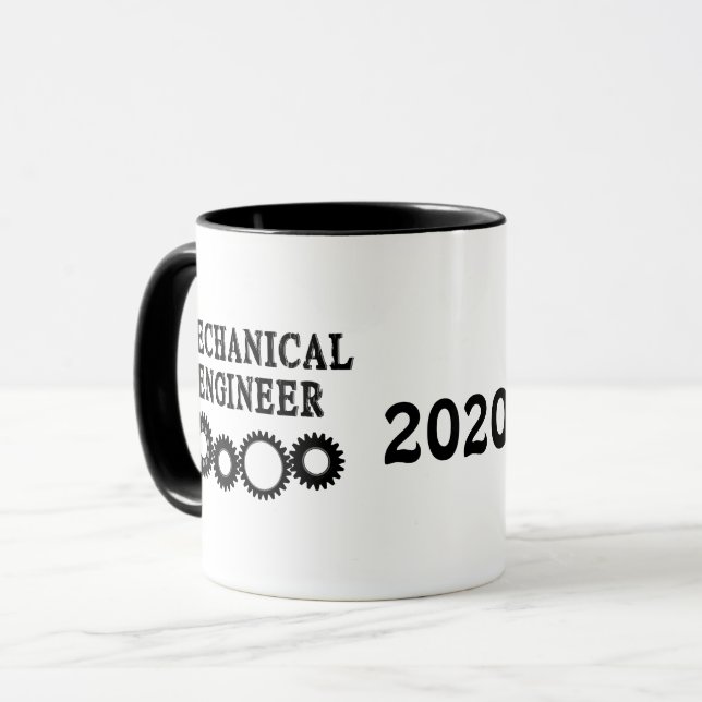 Mechanical Engineer Gears Mug (Front Left)