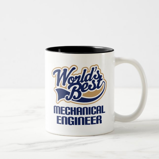 Mechanical Engineer Gift Two-Tone Coffee Mug (Right)