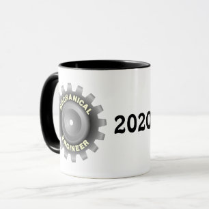 Mechanical Engineer Grey Gear Mug