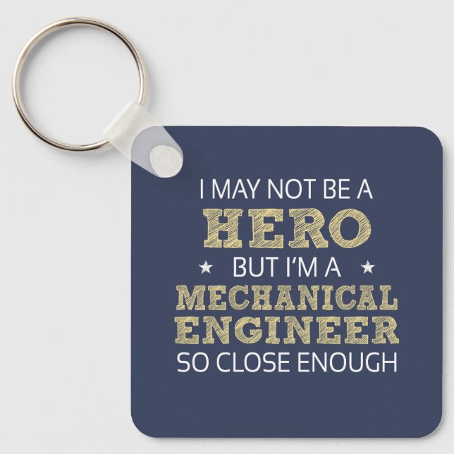Mechanical Engineer Humour Novelty Key Ring (Front)