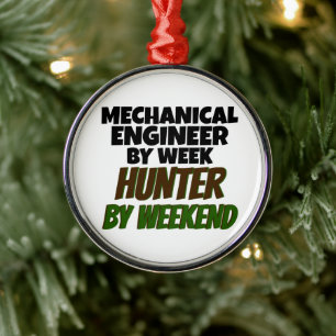Mechanical Engineer Hunter Metal Tree Decoration